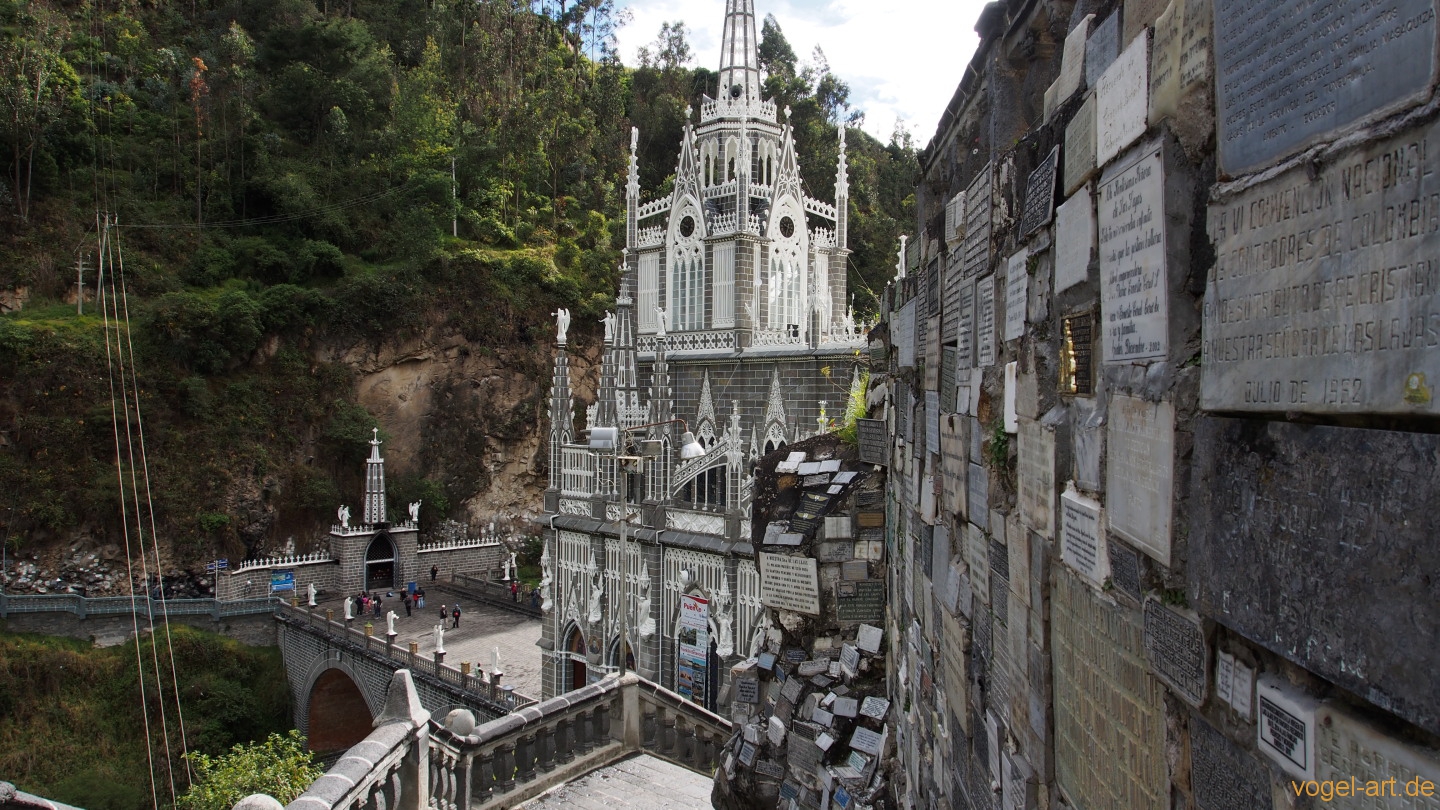 Wallfahrtskirche Las Lajas bei Ipiales an der Grenze zu Ecuador