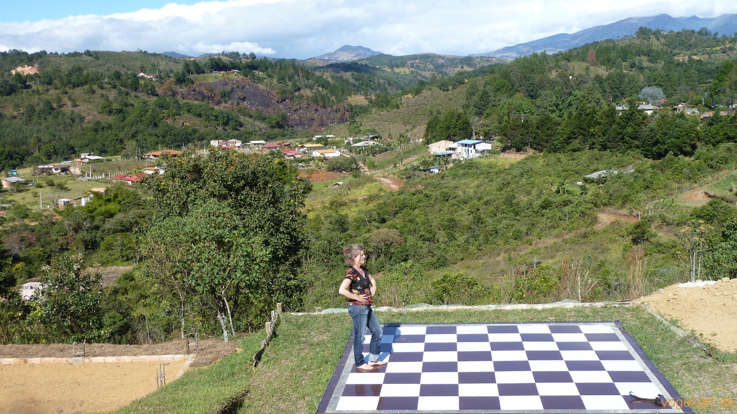 Campingplatz mit Aussicht, in der Nähe von Popayan.