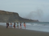 baden am Strand in Rada Tilly