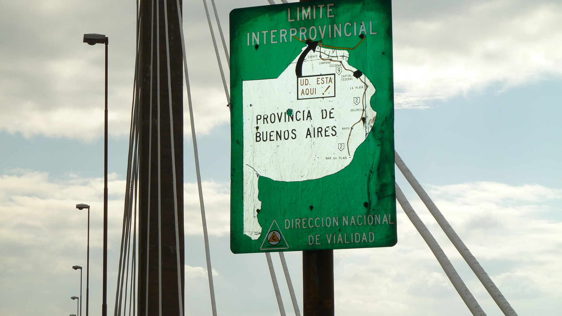 Brücke über den Rio Parana bei Buenos